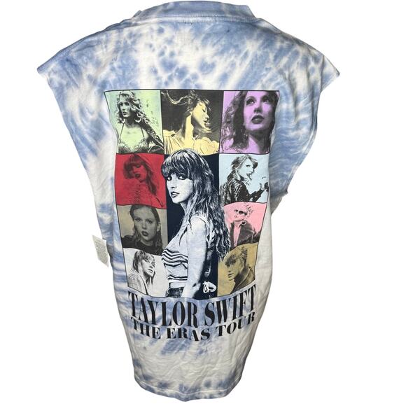 Taylor Swift The Eras Tour Tie Dye Tank Top Blue Size Medium NWT - Picture 6 of 9